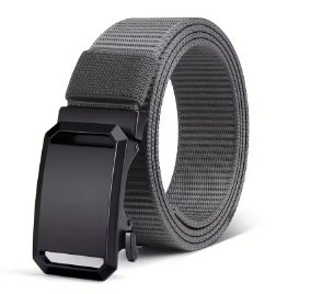 New automatic buckle belt, tactical canvas belt for work, casual wear, and outdoor activities, military training pants belt for men