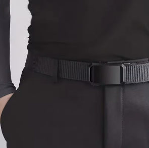 New automatic buckle belt, tactical canvas belt for work, casual wear, and outdoor activities, military training pants belt for men