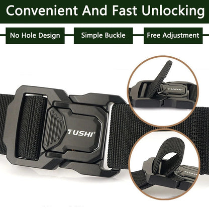 Brand Military Tactical Belt Specially Designed For The Military's Metal Buckle Adjustable Belt