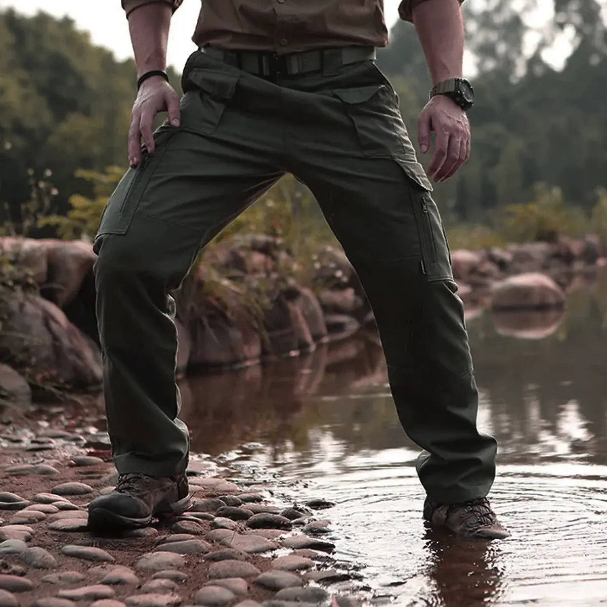 Kampftaugliche taktische Hose mit kostenlosem Gürtel – Rüste dich für den Einsatz!