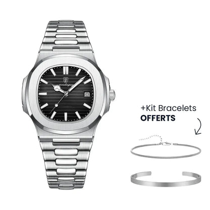 Men’s Luxe Nautilus™ Watch with a free strap kit – A real bargain!