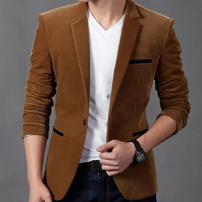 Choco Velvet Blazer für Herren
