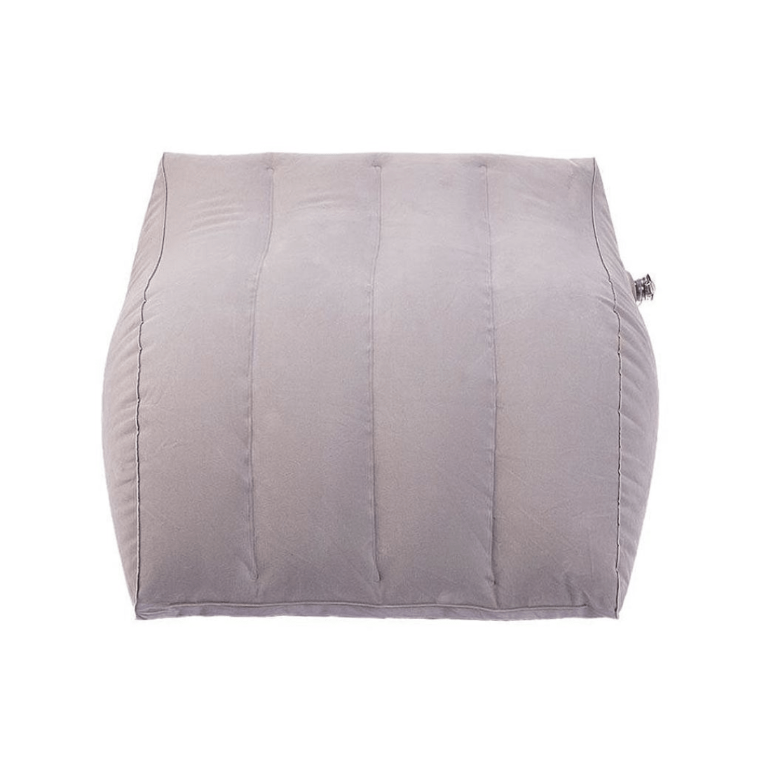 Apoio Inflável para Pés e Pernas  – Almofada Aveludada Multiuso para Conforto e Circulação